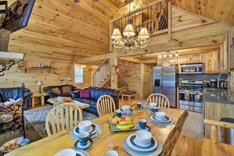 Dining room open to the kitchen and living room