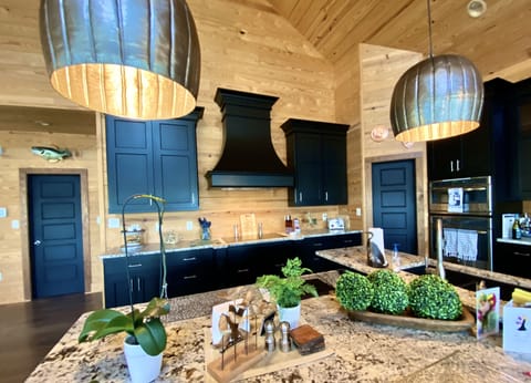 Gourmet kitchen with induction cook top, Advantium High Speed Cooking System