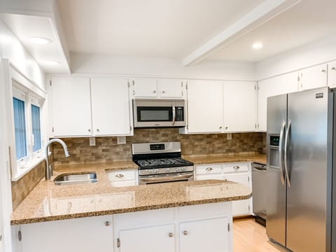 Newly painted and refreshed kitchen for your family and friends to gather.