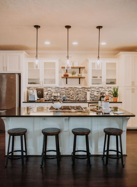 The loft is spacious yet cozy. Equipped with everything you need for your stay.