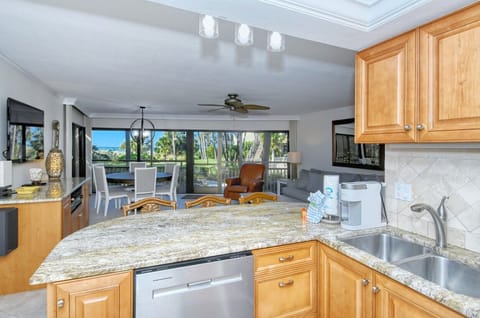 View of the outdoors from the kitchen