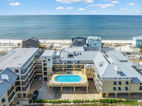 Nearly beachfront, the beach is so close you can see and hear the waves!