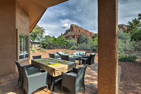 NEW BBQ grill added! Relax outside and grill next to the majestic red rocks