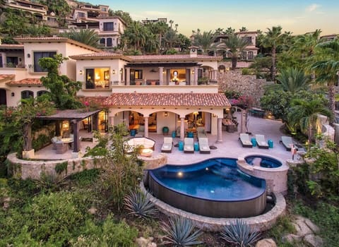 Casita 37 - Aerial view of villa pool and backyard