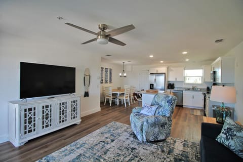 The open concept living, dining and kitchen offers lots of room for entertaining family and friends.