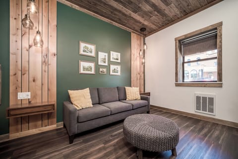 "The beds were super comfortable, and the fireplace made the room feel extra cozy. Highly recommend a stay here!"