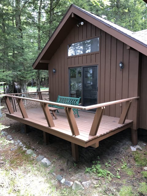 Master bedroom with private deck