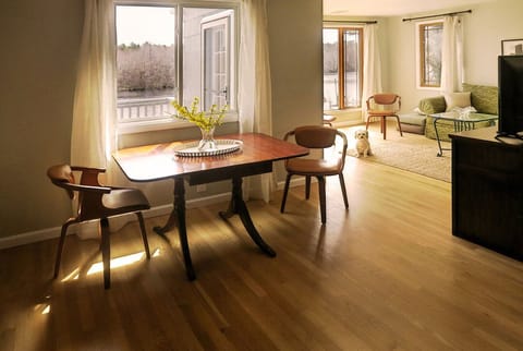 View from dining to living room.
