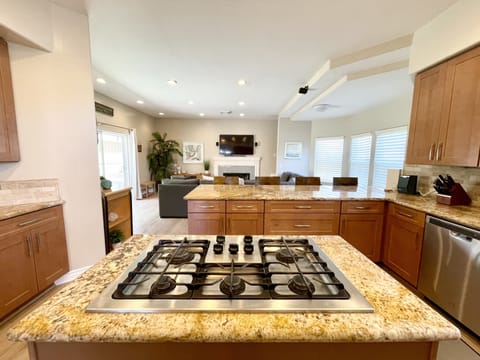 Enjoy cooking and watching TV at the same time.