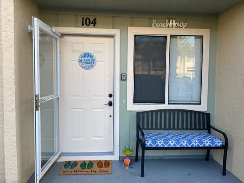 Welcoming front with reserved parking right at the front door!