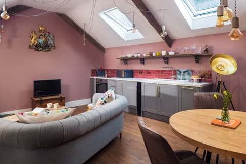 Cosy open plan living area