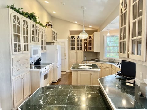 Fully stocked kitchen