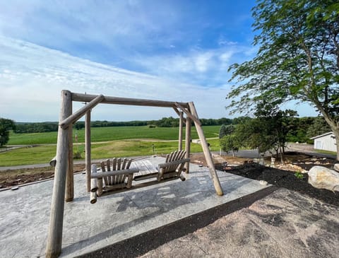 The Overlook at Ponderosa offers beautiful views of our 90 acre family farm. 