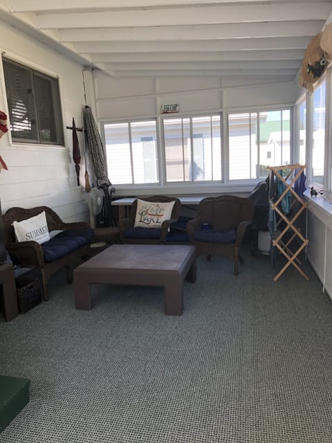 Inside view of  Riverview Porch