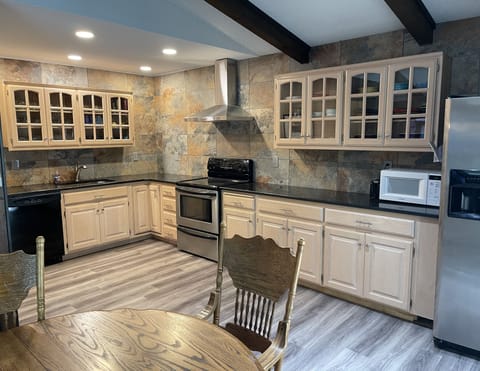 Fully stocked kitchen