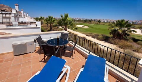 Terrace. upstairs terrace overlooking the golf course