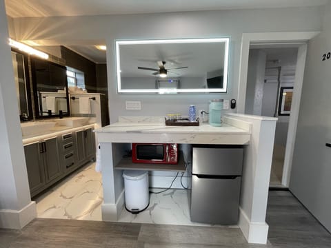 "The Bald Eagle" - Suite 202 with a King Bed, full private bath, A/C, Fridge