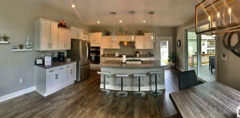 Large gourmet kitchen 