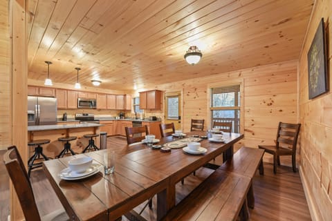 Wonderful room open to the kitchen and living area.  