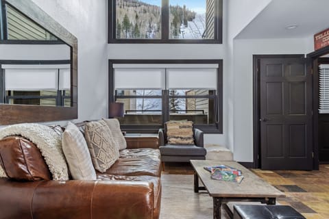 Extra tall ceilings and lots of natural light w/ views of the ski area