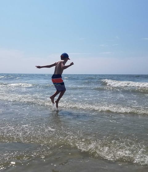 Our boy and his beach