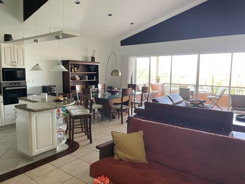 Open floor plan living space
