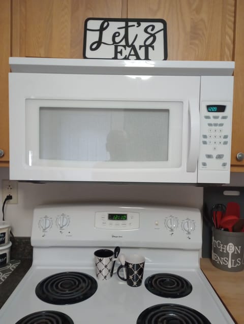 let the fun begin. fully stocked kitchen