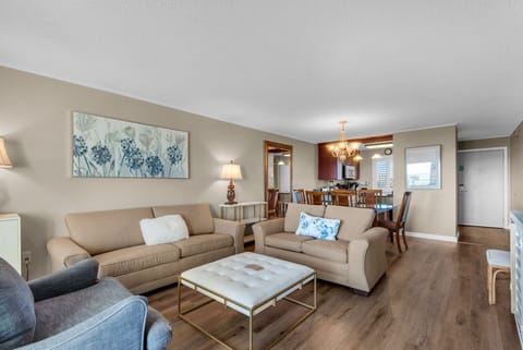 Living room to kitchen view