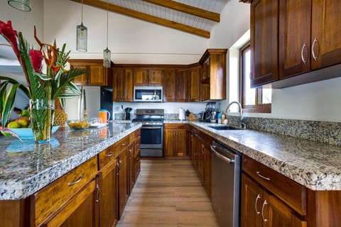 Kitchen: island (left) and appliances.