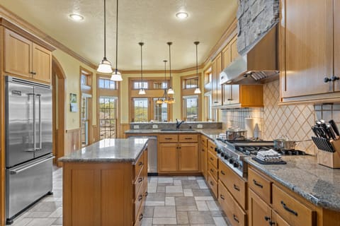 Chef's Kitchen with Viking Appliances on Main Level View 2