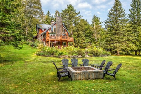 Relax around the large fire pit
