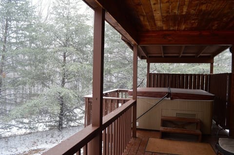 View of Hot Tub at  Cabin 15