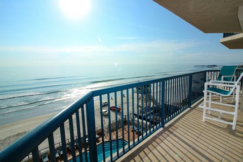 Condo Beachfront Balcony. 