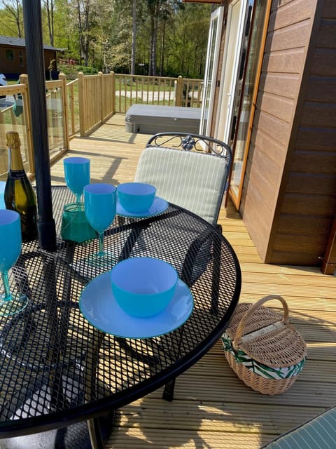 Decking with Hot Tub