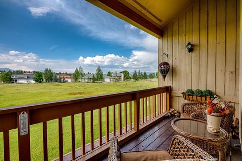 Covered Back Patio with Seating
