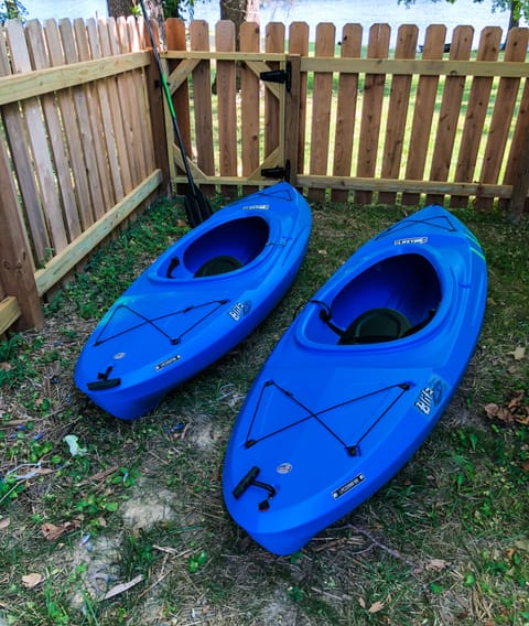 Kayaks available on property