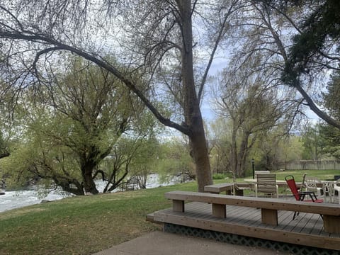 on the Truckee River, park like sitting!