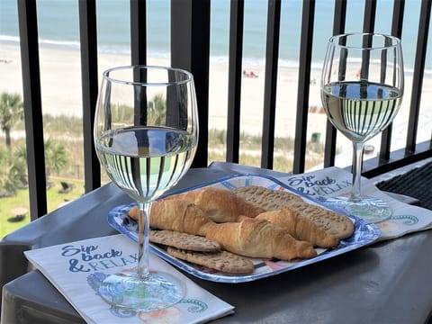 Private ocean view balcony