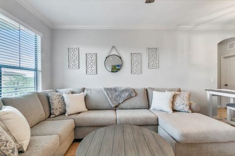Plenty of seating on this new sectional couch.
