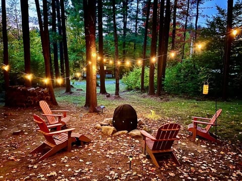 Fire pit + chairs just steps from home (summer/fall only)