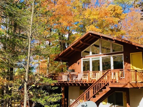 Nestled in the trees yet walkable to Magic, restaurants, and hiking.