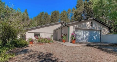 2-car garage with expansive driveway