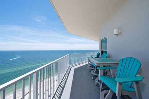 Extra large balcony that wraps around to showcase sunsets and sunrises.