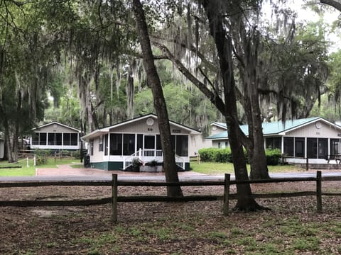 The resort has a cute community of little cottages!  We are directly behind #20.