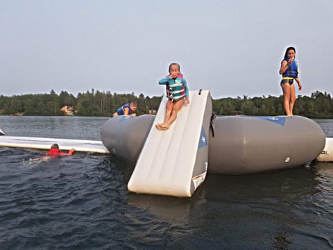 Aquapark - slide and bouncer