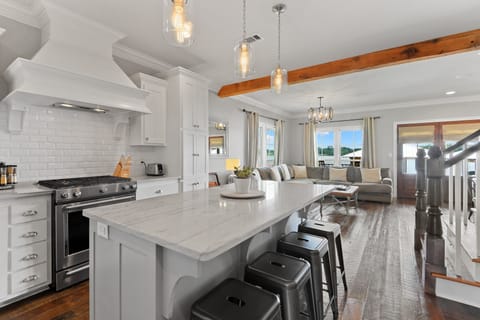 Open Area with Kitchen, Living and Dining Area