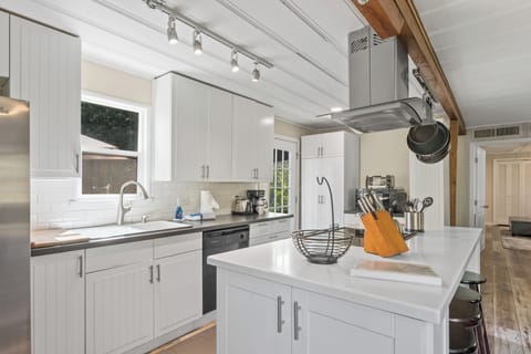 Our kitchen offers all the comforts of home such as a hot water kettle, drip coffee maker, toaster and microwave.