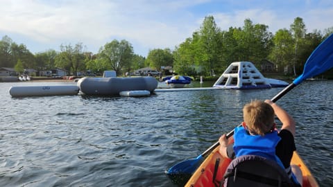 Kayaking by the Aquapark
