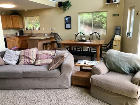 Open floor plan on first floor