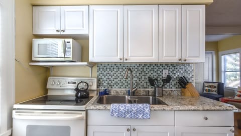 NorthStar has a clean and updated kitchen with brand new all cooking utensils ready for the perfect meal!